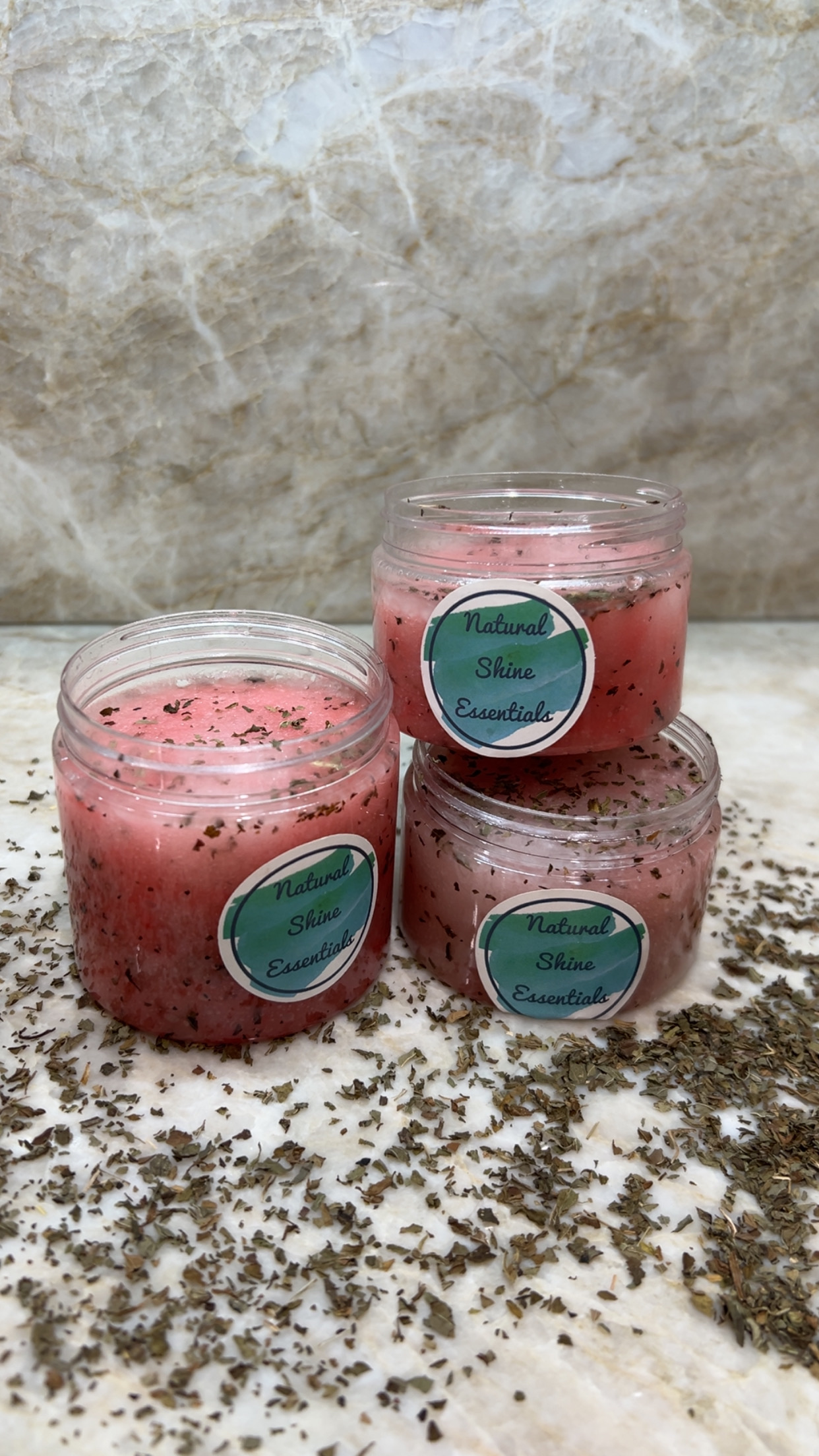 Mentha piperita sugar scrub