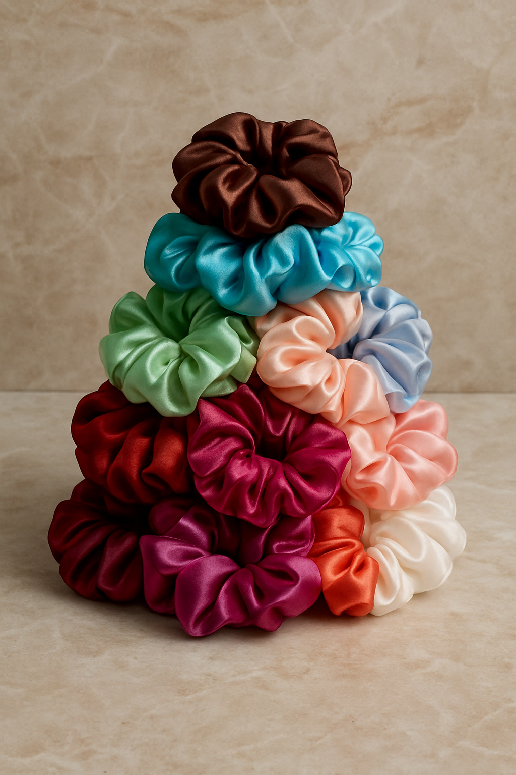 Satin Glow Scrunchies 2PCS